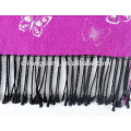 2015 Jacquard de moda de diseño nuevo y bufanda de lujo viscosa cepillada de material para mujer